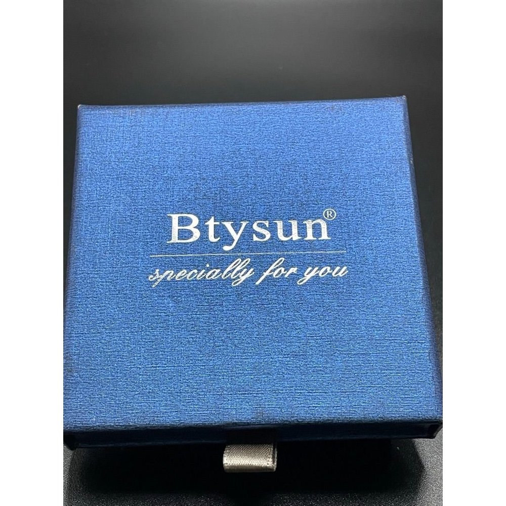 Btysun Silver Tone Religious Saying Inside Bangle Bracelet  Length 6.50 Inches